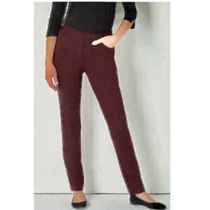 J.Jill pinot (wine) essential ponte slim leg pants size 2X
